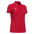 Melody polo RED/WHT XL Poloskjorte - Dame